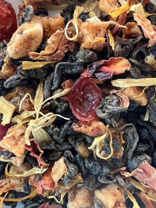 Caramel, Apple and Cream Brulee green loose-leaf tea USA retail/wholesale from Quite The Stir in PA