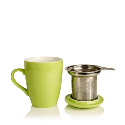 Porcelain Cup and Infuser with Quite The Stir