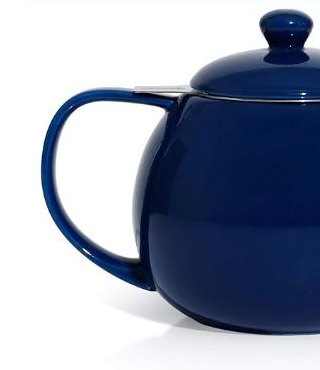 Quite The Stir Navy Blue Porcelain Tea Pot with infuser for loose leaf tea